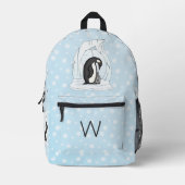 Sac À Dos Imprimé Davin et Annie les pingouins (Recto)