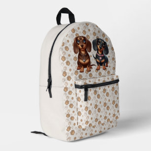 Sac À Dos Imprimé De mignons amis dachshund