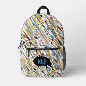 Sac À Dos Imprimé Déchets de peinture (Recto)