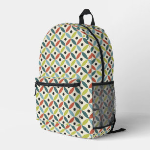 Sac À Dos Imprimé Décor coloré du milieu du siècle