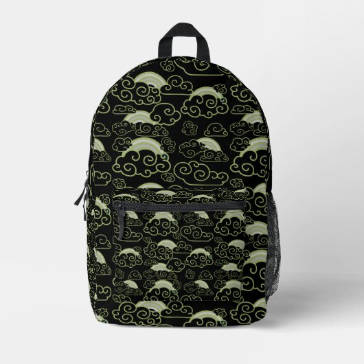 Sac À Dos Imprimé Décor Japandi (Recto)