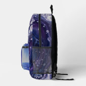 Sac À Dos Imprimé DeepPurpleCosmicMarble (Droite)
