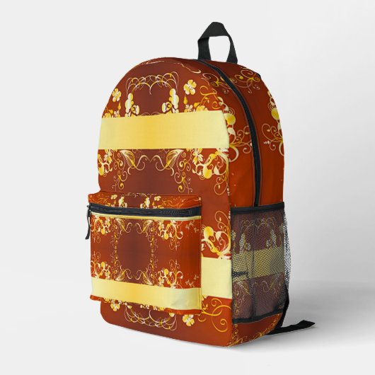 Sac À Dos Imprimé Défilement des styles classiques (Coin arrière droit)