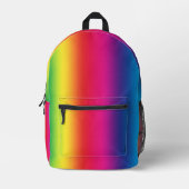 Sac À Dos Imprimé Dégradé Arc-en-ciel (Recto)
