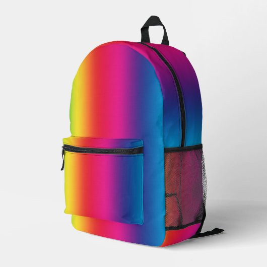 Sac À Dos Imprimé Dégradé Arc-en-ciel (Coin arrière droit)