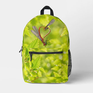 Sac À Dos Imprimé Déguisement Fille Hoodie Cœur de Libellule Nature