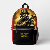 Sac À Dos Imprimé Des héros du quotidien Les pompiers réagissent (Recto)