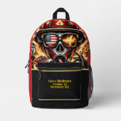 Sac À Dos Imprimé Des pompiers héros du quotidien regardent (Recto)