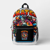 SAC À DOS IMPRIMÉ DES VIBES DE SKATER ! (Recto)