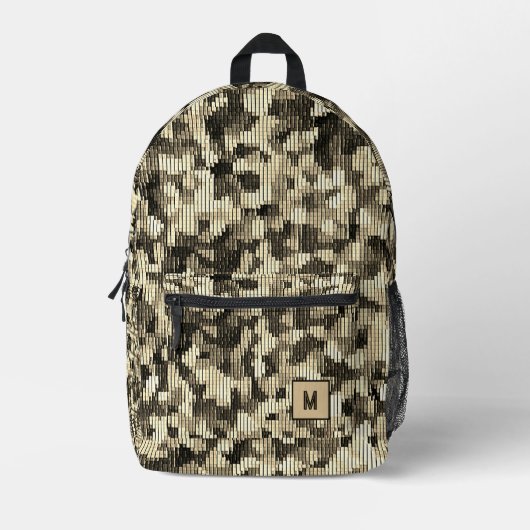Sac À Dos Imprimé Desert serpent caméra numérique futuriste (Recto)