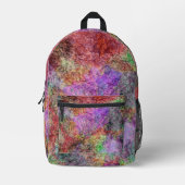 Sac À Dos Imprimé Design abstrait Aquarelle look Pastels tourbillonn (Recto)