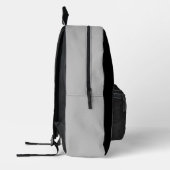 Sac À Dos Imprimé Design Black Grey Golf Design Nom du monogramme (Gauche)