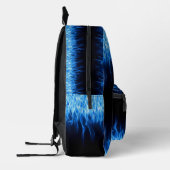 Sac À Dos Imprimé Design des flammes bleues (Gauche)