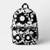 Sac À Dos Imprimé Design Floral Avec Perles (Recto)