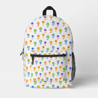 Sac À Dos Imprimé Design floral dynamique