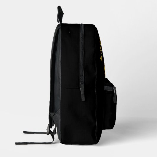 Sac À Dos Imprimé Design graphique Gold Bold Bison (Gauche)
