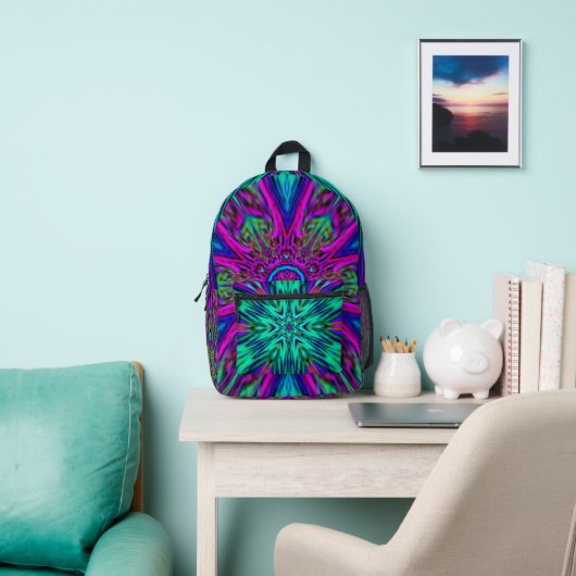 Sac À Dos Imprimé design Mandala unique (Insitu)