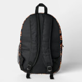 Sac À Dos Imprimé Design moderne brun & noir classique design (Verso)