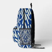Sac À Dos Imprimé Design moderne et design classique bleu (Droite)