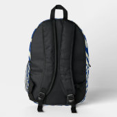 Sac À Dos Imprimé Design moderne et design classique bleu (Verso)