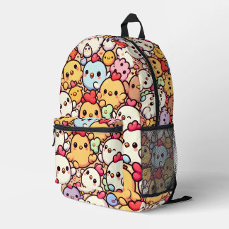 Sac À Dos Imprimé Design Motif de poulet de Chibi Cute
