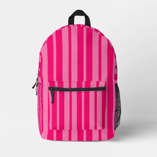 Sac À Dos Imprimé Design Motif léger et rose chaud (Recto)