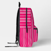 Sac À Dos Imprimé Design Motif léger et rose chaud (Gauche)
