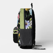 Sac À Dos Imprimé Design ressort floral Découpe verte personnalisée (Droite)