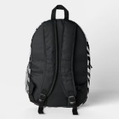 Sac À Dos Imprimé Design tourbillonnant Zebra (Verso)