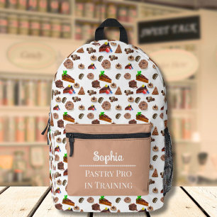 Sac À Dos Imprimé Desserts au chocolat à l'aquarelle délicieux