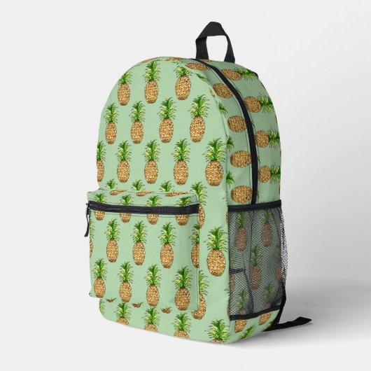 Sac À Dos Imprimé dessin d'ananas aquarelle (Coin arrière droit)