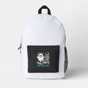 Sac À Dos Imprimé Dessin de fantôme d'Halloween J'ai fait peur à mon