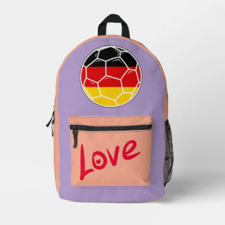 Sac À Dos Imprimé Deutschland Fußball Love Rucksack