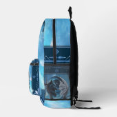 Sac À Dos Imprimé Deux têtes de loup majestueuses (Droite)