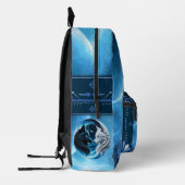 Sac À Dos Imprimé Deux têtes de loup majestueuses (Gauche)