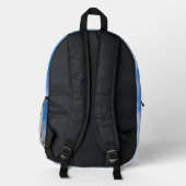 Sac À Dos Imprimé Devis Sky de nom personnalisé (Verso)