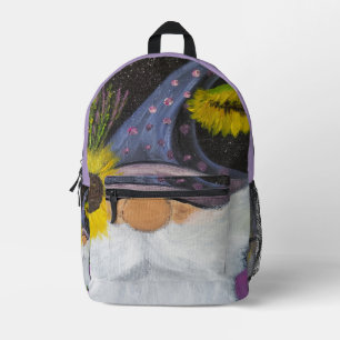 Sac À Dos Imprimé DG Peintures Gnome Tournesol (violet)