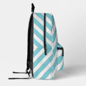 Sac À Dos Imprimé Diagonale (bleu clair) (Gauche)