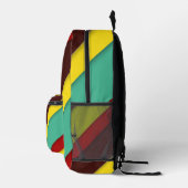 Sac À Dos Imprimé Diagonales multicolores (Droite)