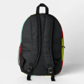 Sac À Dos Imprimé Diagonales multicolores (Verso)
