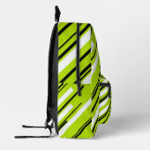 Sac À Dos Imprimé Diagonales - Vert citron vert (Gauche)