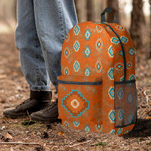 Sac À Dos Imprimé Diamant de couleur cuivre personnalisé du canyon d