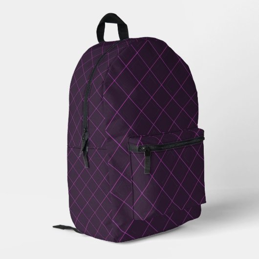 Sac À Dos Imprimé Diamant violet (Coin arrière gauche)