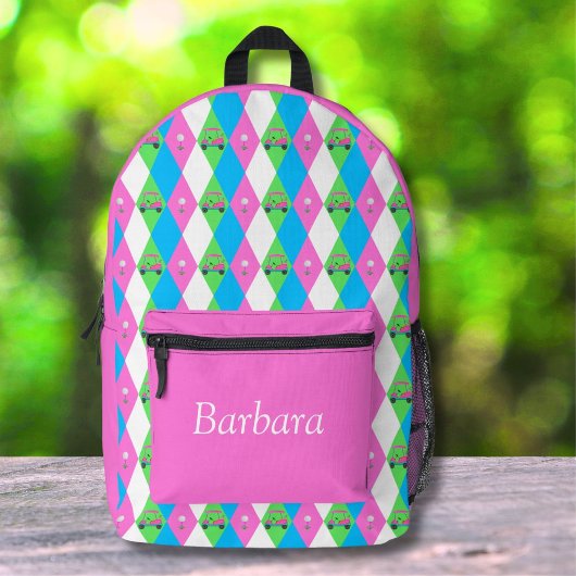 Sac À Dos Imprimé Diamond Golf Panier Avec Golf Ball Motif