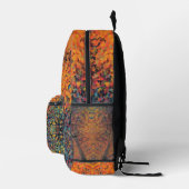 Sac À Dos Imprimé Digital Mandala Orange bleu et jaune (Droite)