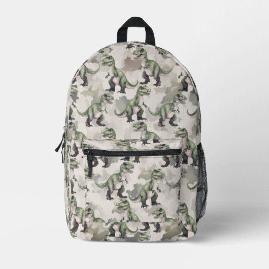 Sac À Dos Imprimé Dinosaur Camouflage Desert Tan Backpack (Recto)