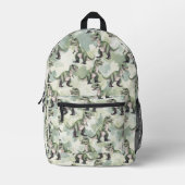 Sac À Dos Imprimé Dinosaur Camouflage Green Backpack (Recto)