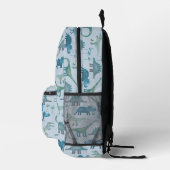 Sac À Dos Imprimé Dinosaur Motif bleu (Droite)