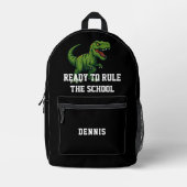 Sac À Dos Imprimé Dinosaur Tyrannosaurus Citation Rex (Recto)