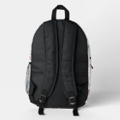 Sac À Dos Imprimé Dinosaure cool avec nom École (Verso)